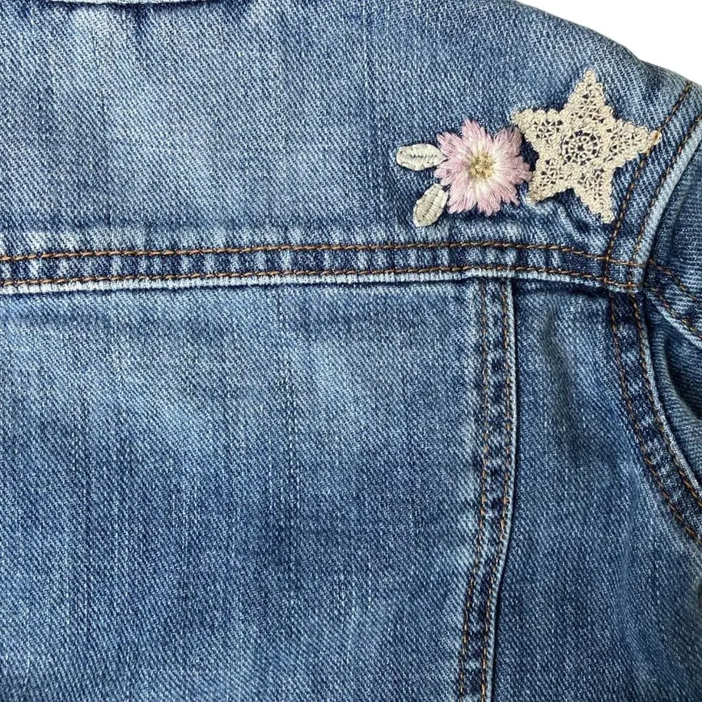 Baby Gap Denim Jacket with Snowflakes 18-24 months